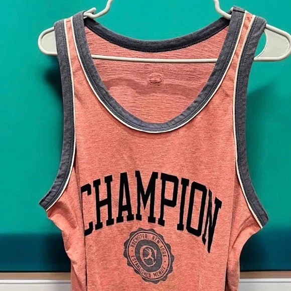 Champion peach and Gray Tank Top size 48 / 2XL - Picture 5 of 6